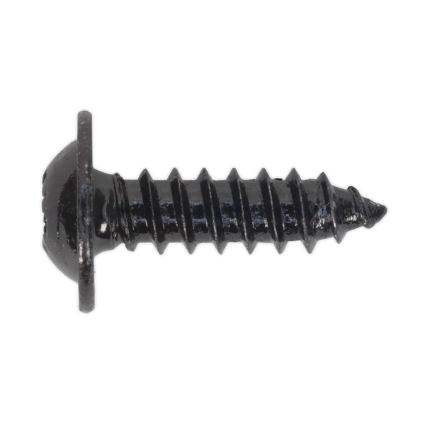Sealey BST4816 4.8 x 16mm Black Pozi Self Tapping Flanged Head Screw - Pack of 100