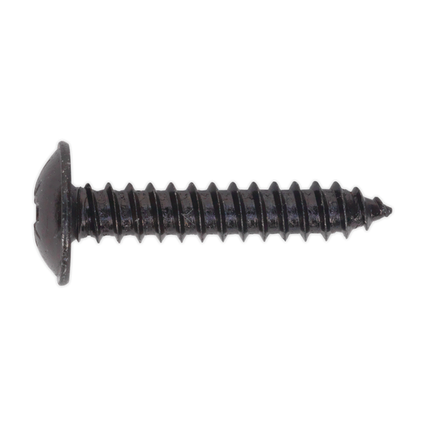 Sealey BST4825 4.8 x 25mm Black Pozi Self Tapping Flanged Head Screw - Pack of 100