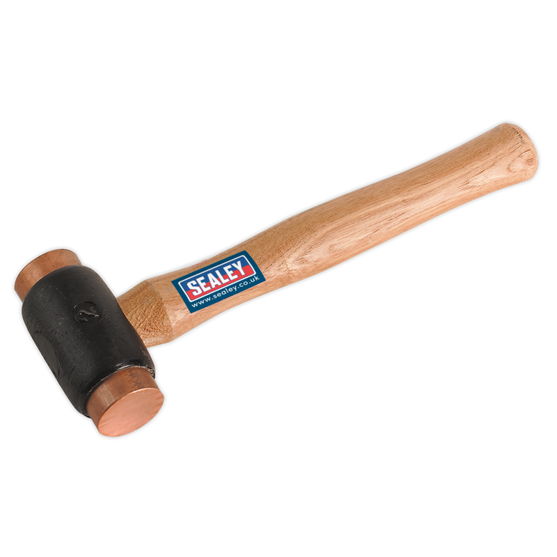 Sealey CFH03 2.75lb Copper Faced Hammer with Hickory Shaft