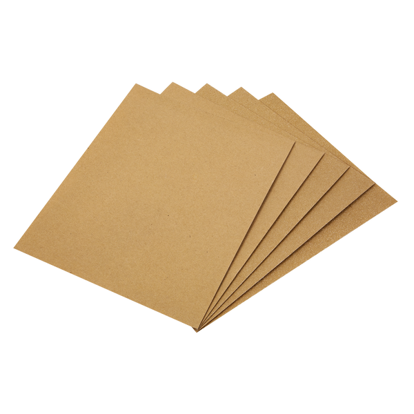 Sealey CGA 280 x 230mm Glasspaper - Assorted Pack of 5