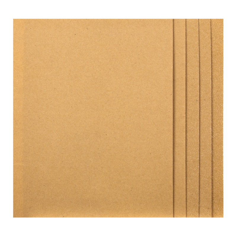 Sealey CGA 280 x 230mm Glasspaper - Assorted Pack of 5
