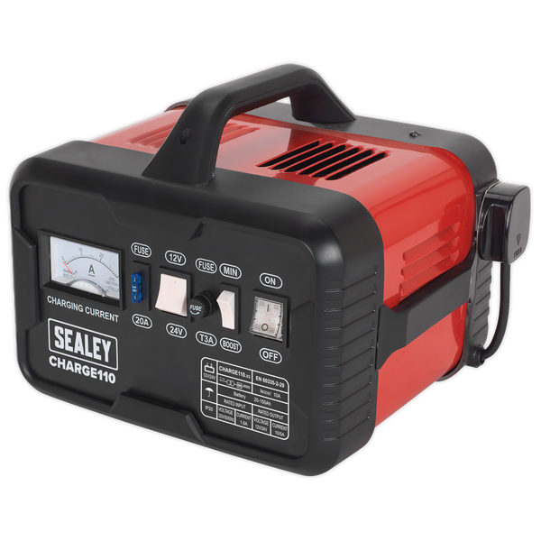 Sealey CHARGE110 14A 12V/24V Battery Charger