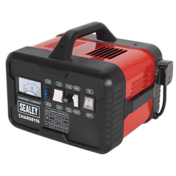 Sealey CHARGE115 19A 12V/24V Battery Charger