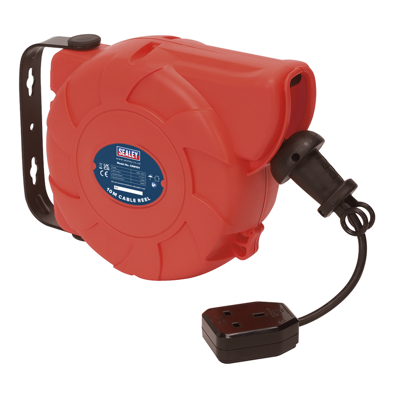 Sealey CRM101 10m Retracting Cable Reel 230V