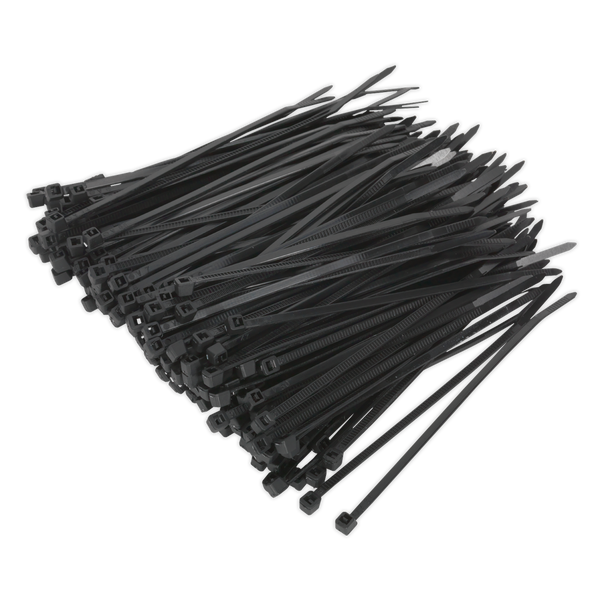 Sealey CT10025P200 100 x 2.5mm Cable Tie Black - Pack of 200