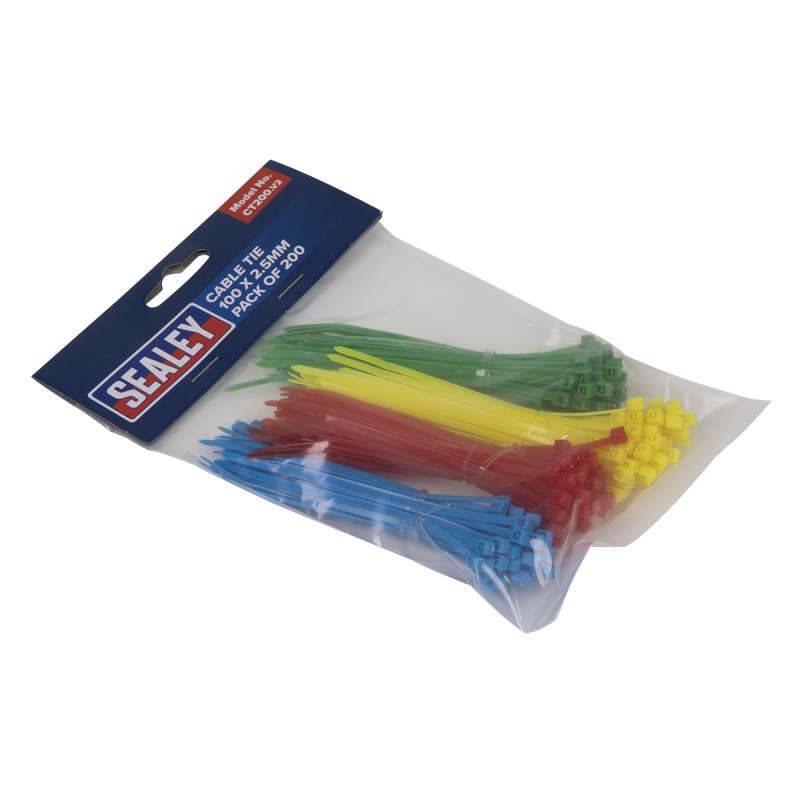 Sealey CT200 100 x 2.5mm Cable Tie - Pack of 200