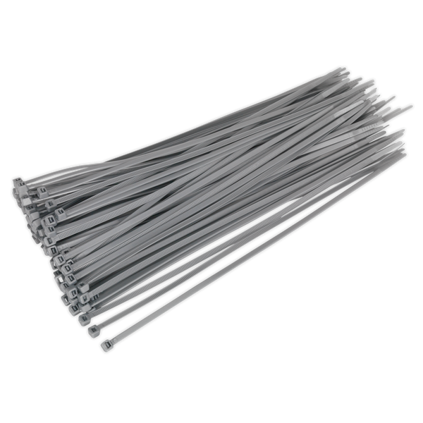 Sealey CT30048P100S 300 x 4.4mm Silver Cable Tie - Pack of 100