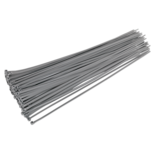 Sealey CT38048P100S 380 x 4.4mm Silver Cable Tie - Pack of 100
