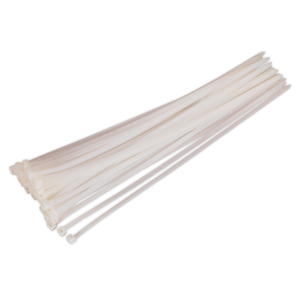 Sealey CT45076P50W 450 x 7.6mm White Cable Tie - Pack of 50