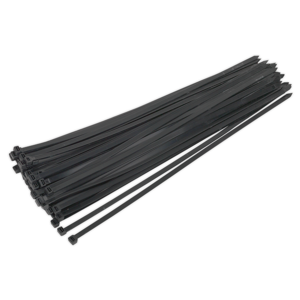 Sealey CT65012P50 650 x 12mm Black Cable Tie - Pack of 50