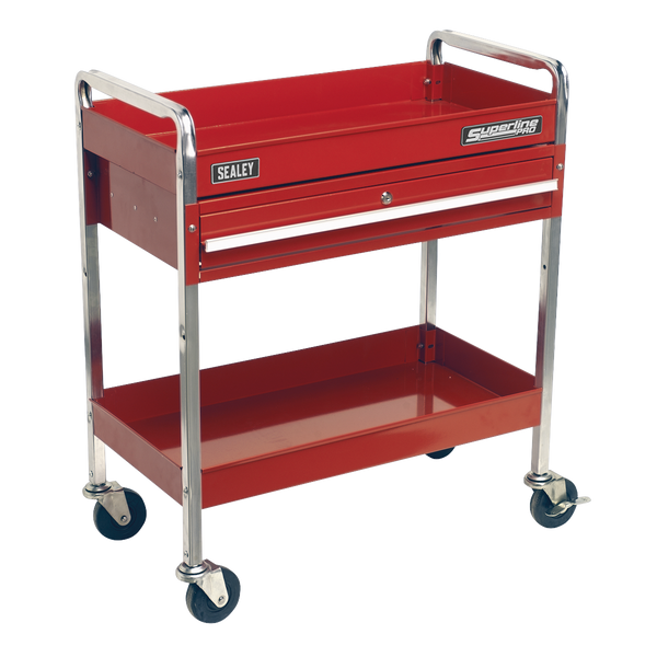 Sealey CX101D 2-Level Heavy-Duty Trolley with Lockable Drawer
