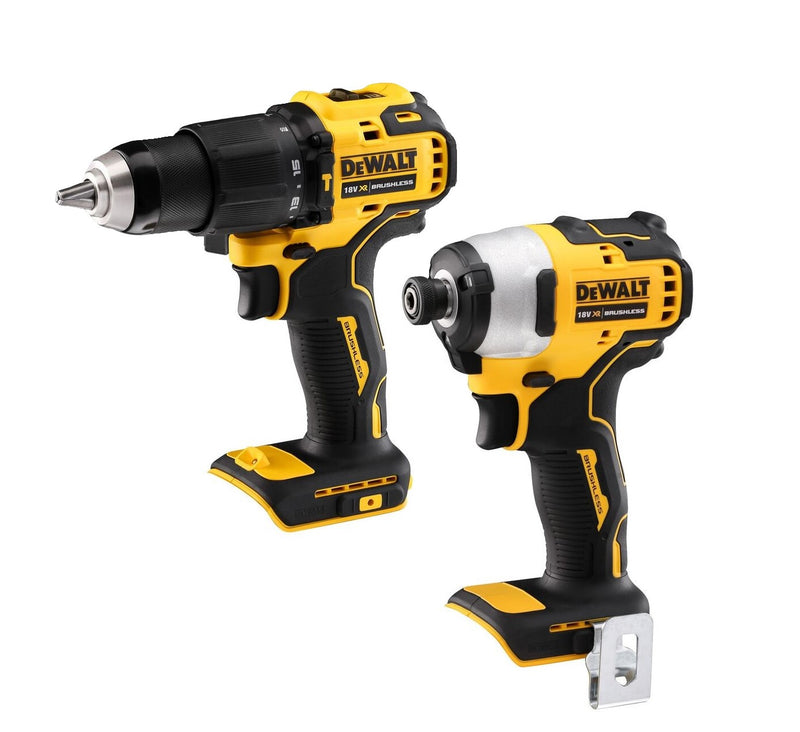 DeWalt DCK2062P2T Hammer Drill Driver & Impact Driver Kit with 2x DCB184 Batteries & Charger