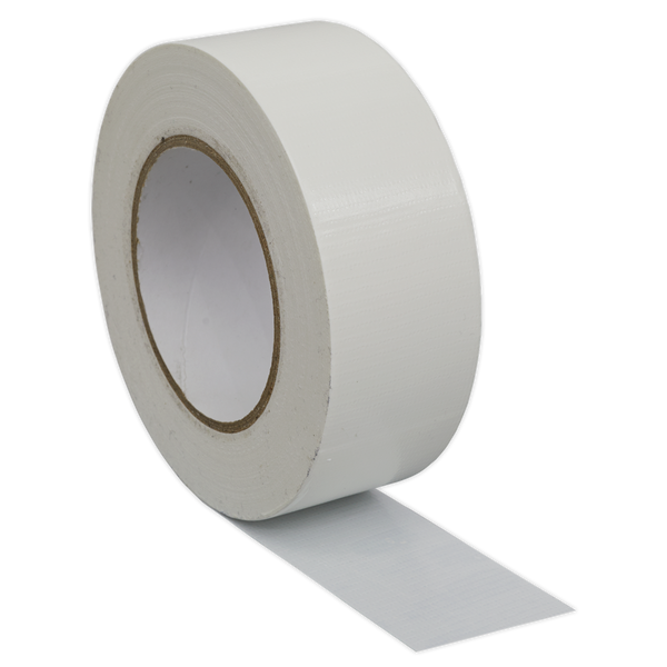 Sealey DTW 50mm x 50m White Duct Tape