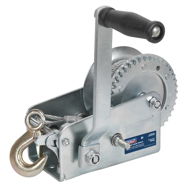 Sealey GWC2000M 900kg Capacity Geared Hand Winch with Cable