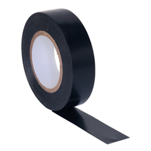Sealey ITBLK10 19mm x 20m Black PVC Insulating Tape - Pack of 10