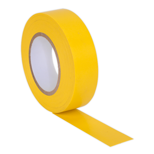 Sealey ITYEL10 19mm x 20m Yellow PVC Insulating Tape - Pack of 10