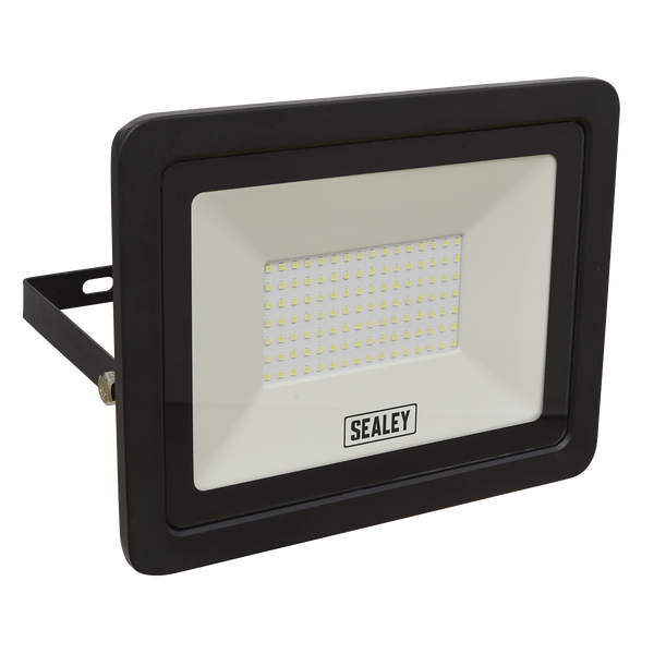 Sealey LED115 100W SMD LED Extra Slim Floodlight with Wall Bracket