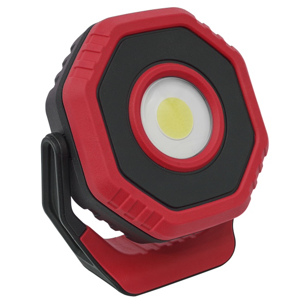 Sealey LED700PR 360° 7W COB LED Rechargeable Pocket Floodlight with Magnet - Red
