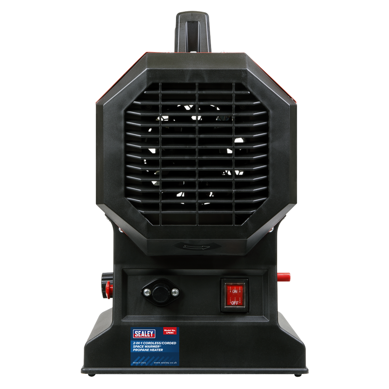 Sealey LP69C 30,000-68,000Btu/hr (9-20kW) SV20 Series 2-in-1 Cordless/Corded Space Warmer® Propane Heater