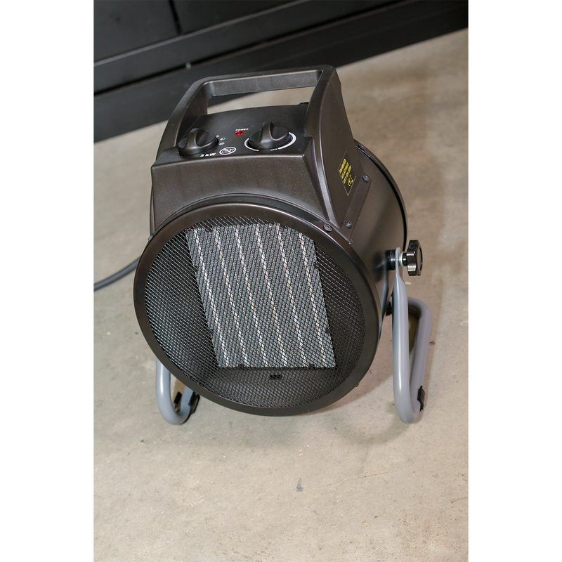 Sealey PEH5001 5000W Industrial PTC Fan Heater - 415V 3ph