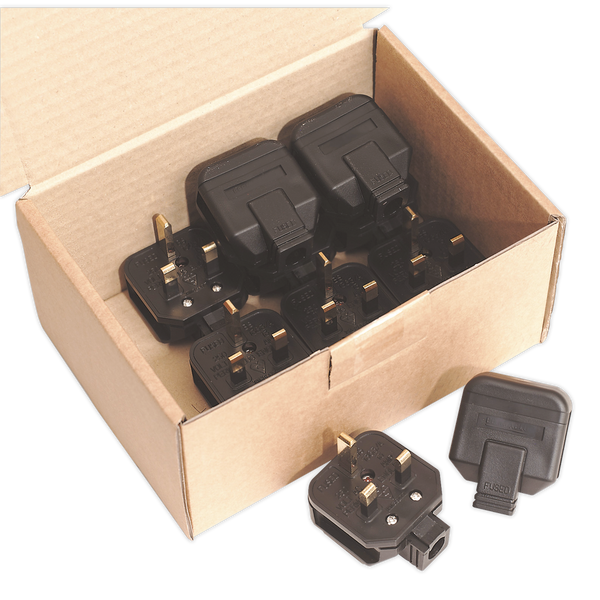 Sealey PL/13/3 13A Heavy-Duty Plug - Pack of 10