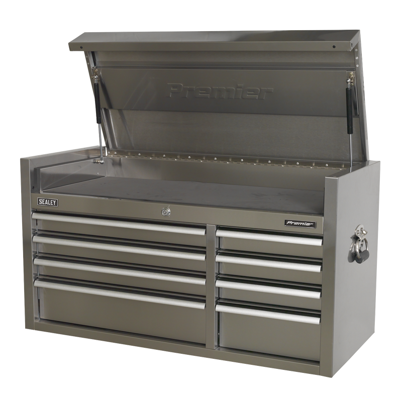 Sealey PTB104008SS 8 Drawer 1055mm Stainless Steel Heavy-Duty Topchest