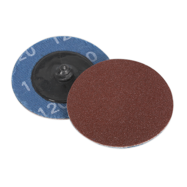 Sealey PTCQC50120 Ø50mm Quick-Change Sanding Disc 120Grit - Pack of 10
