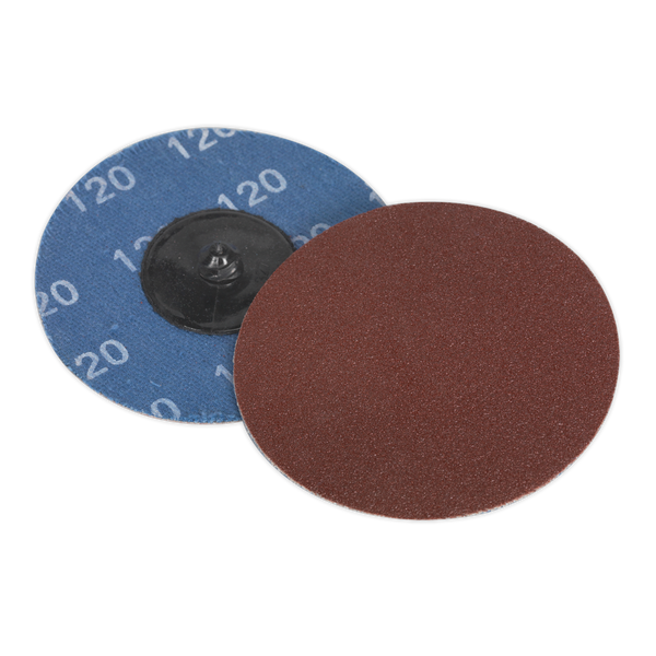 Sealey PTCQC75120 Ø75mm Quick-Change Sanding Disc 120Grit - Pack of 10