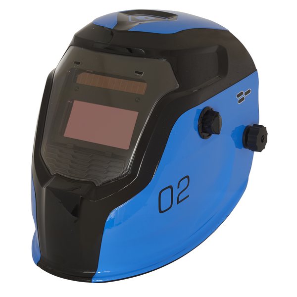 Sealey PWH2 Auto Darkening Welding Helmet - Shade 9-13 - Blue
