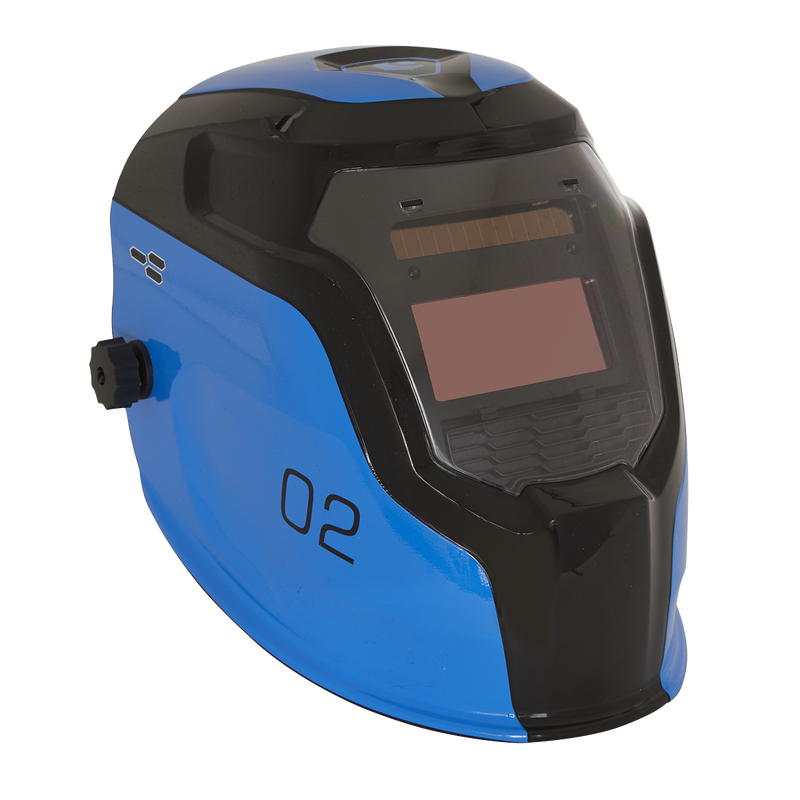 Sealey PWH2 Auto Darkening Welding Helmet - Shade 9-13 - Blue