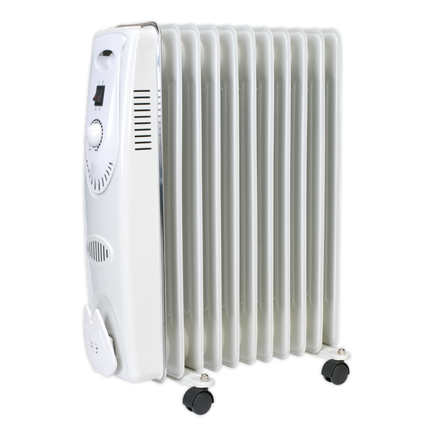 Sealey RD2500 2500W 11-Element Oil-Filled Radiator