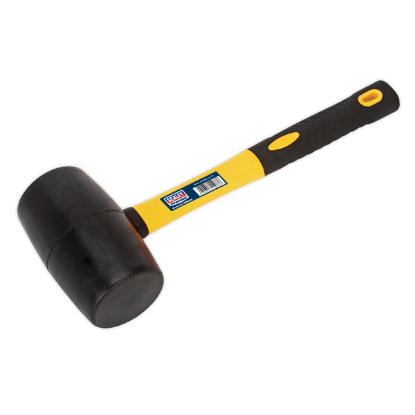 Sealey RMB200 2lb Rubber Mallet with Fibreglass Shaft