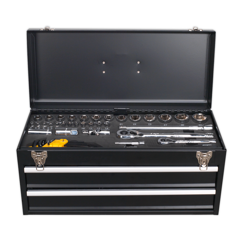 Sealey S01055 2 Drawer Portable Tool Chest with 90pc Tool Kit