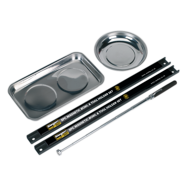 Sealey S0773 5pc Magnetic Bowl & Tool Holder Set