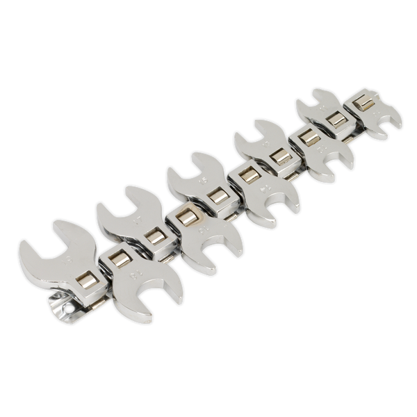 Sealey S0866 10pc 3/8"Sq Drive Open-End Crow's Foot Spanner Set
