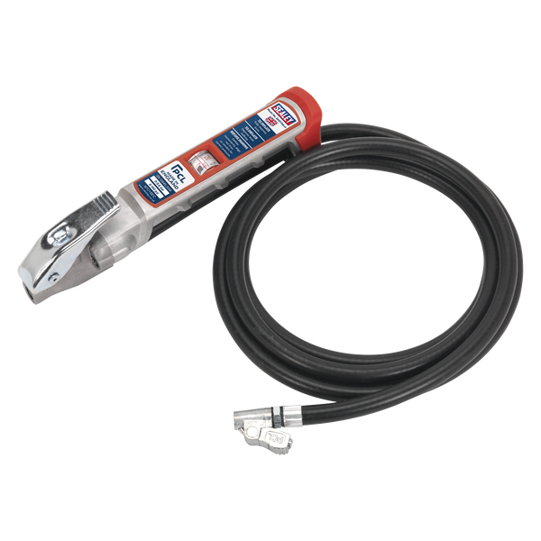 Sealey SA37/94 Professional Tyre Inflator with 2.5m Hose & Clip-On Connector