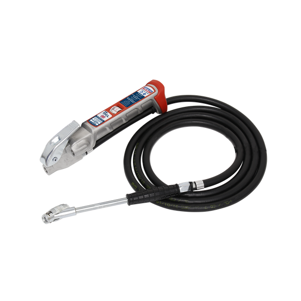 Sealey SA37/95 Tyre Inflator with 2.5m Hose & Twin Clip-On Connector