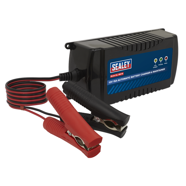 Sealey SBC15 12V 15A Automatic Battery Charger & Maintainer