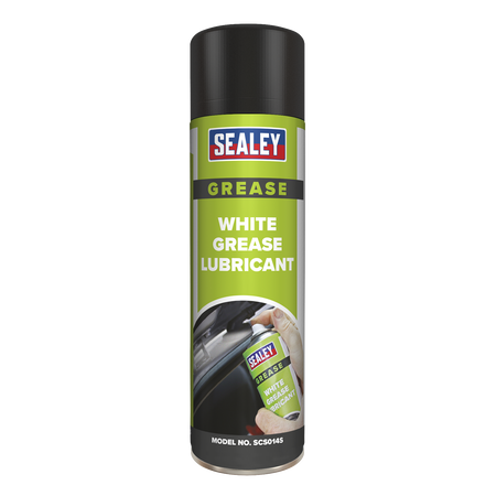 Sealey SCS014 500ml White Grease Lubricant with PTFE - Pack of 6