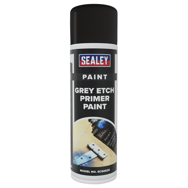 Sealey SCS062 Grey Etch Primer Paint 500ml - Pack of 6