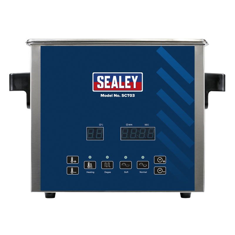 Sealey SCT03 3L Ultrasonic Parts Cleaning Tank
