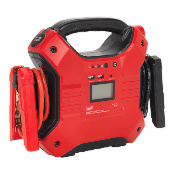 Sealey SL32S 1200/450A 12/24V Jump Starter Power Pack Lithium-ion Phosphate (LiFePo4)