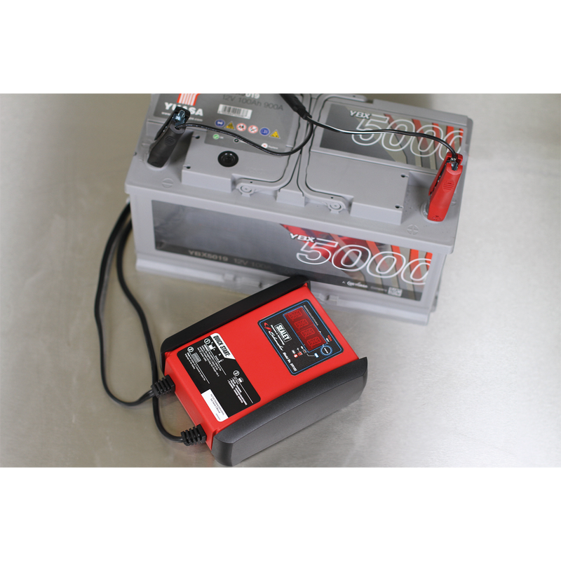 Sealey SPI10S Schumacher® 10A 12V Intelligent Battery Charger