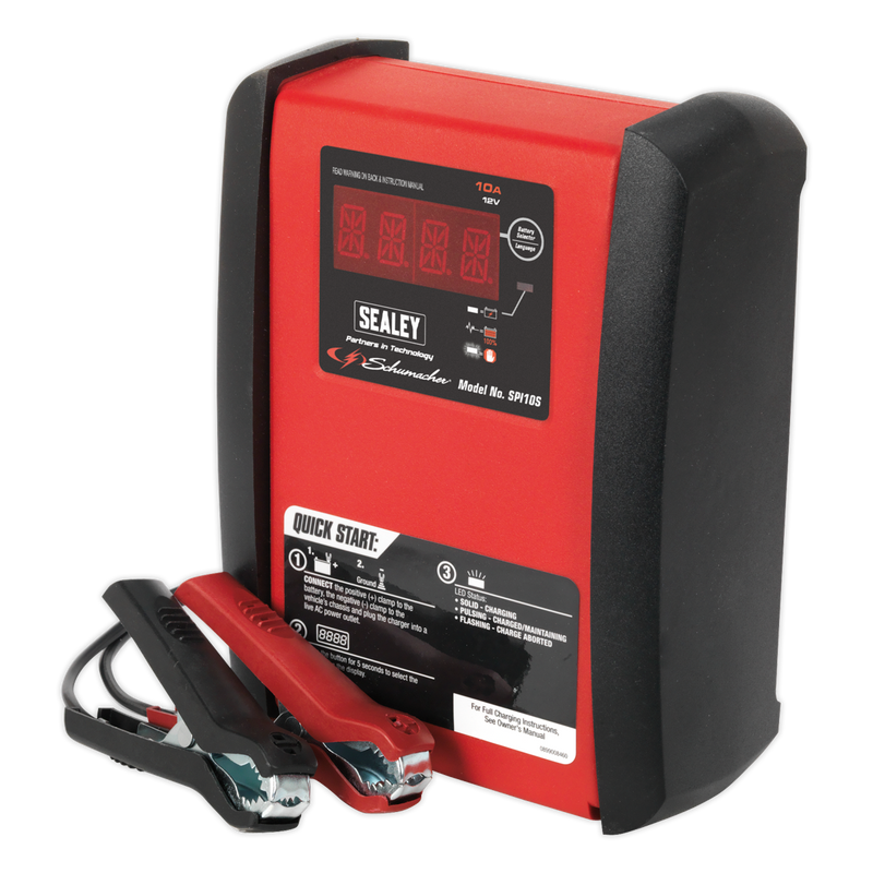 Sealey SPI10S Schumacher® 10A 12V Intelligent Battery Charger