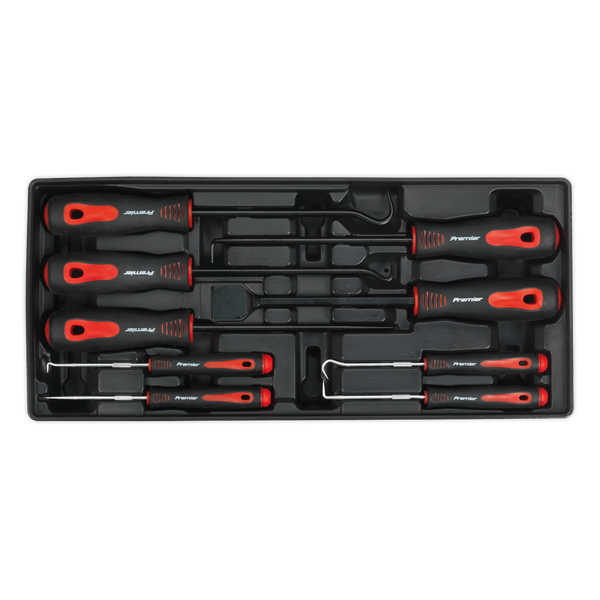 Sealey TBT23 9pc Scraper & Hook Set with Tool Tray
