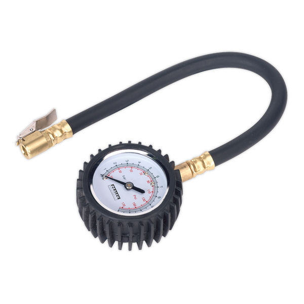 Sealey TST/PG6 Tyre Pressure Gauge with Clip-On Connector