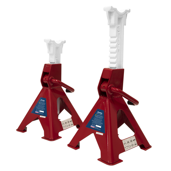 Sealey VS2003 Ratchet Type Axle Stands (Pair) 3tonne Capacity per Stand