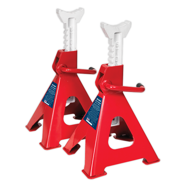 Sealey VS2006 Ratchet Type Axle Stands (Pair) 6tonne Capacity per Stand