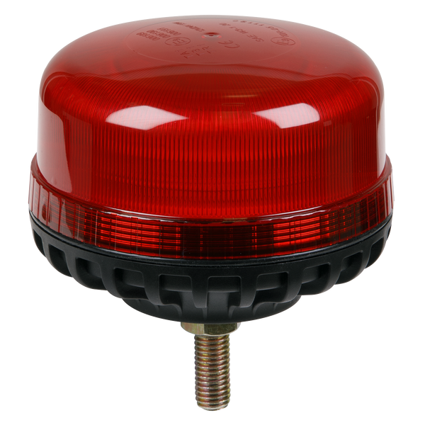 Sealey WB951LEDR 12V/24V SMD LED Warning Beacon with 12mm Bolt Fixing - Red