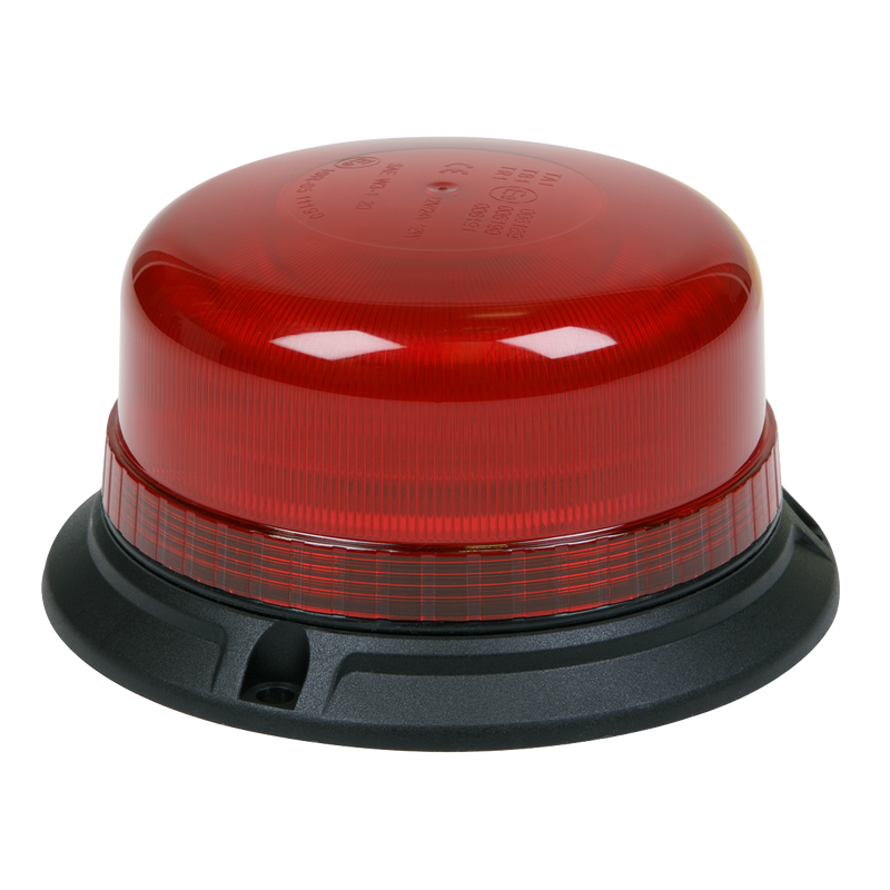 Sealey WB952LEDR 12V/24V SMD LED Warning Beacon with 3 x 6.5mm Bolt Fixing - Red